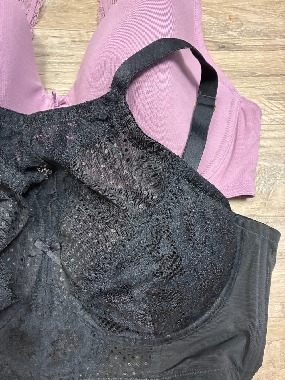 Cacique 2 Underwired Bras T Shirt Lightly Lined Lace Balconette - Picture 5 of 13